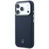 Etui Mercedes Leather Semi Wrap Wood     Effect MagSafe do iPhone 17 Pro Max granatowy